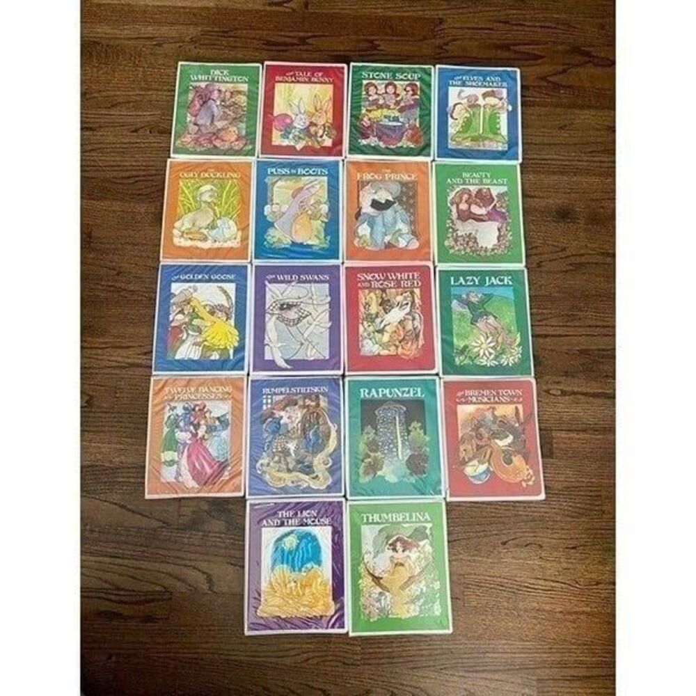 Vintage 70's 80's Collection 18 Fairytale Read Along Cassette Tapes Troll Books